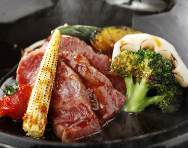 A5和牛熟成赤身肉のステーキ